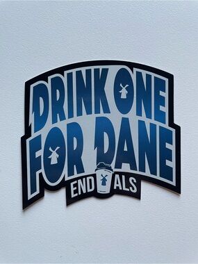 Dutch Bros Coffee Drink One For Dane 2026 End ALS Sticker Limited Edition